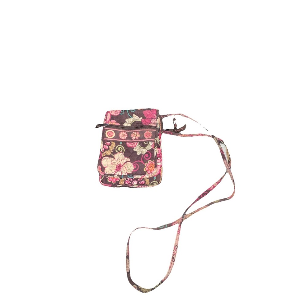 Vera Bradley Mod Floral Pink Mini Hipster Crossbody Bag Purse Retiredā EUC